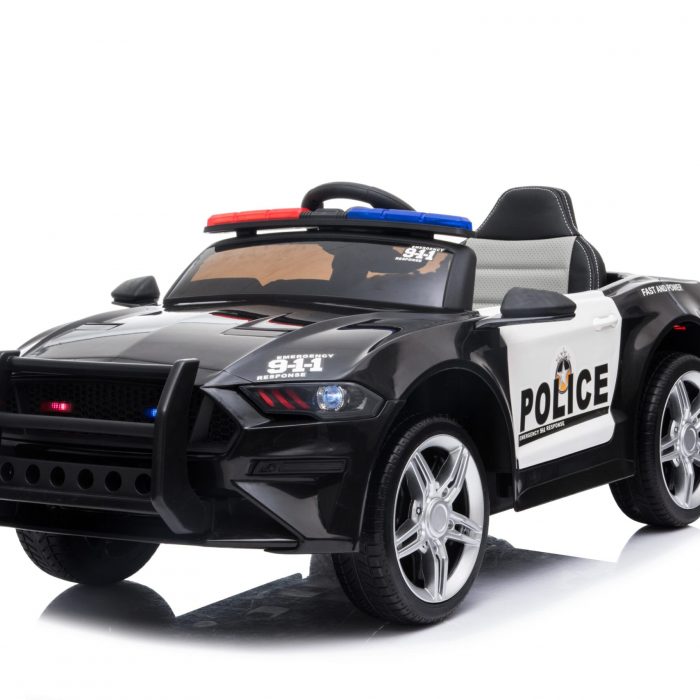 Elektrische kinderauto zwart politie