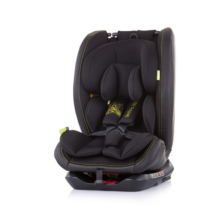 Autostoel Techno isofix zwart carbon