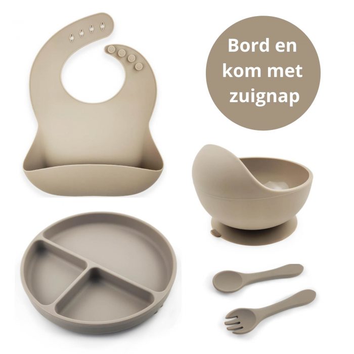 kinderservies zuignap doeskin zand