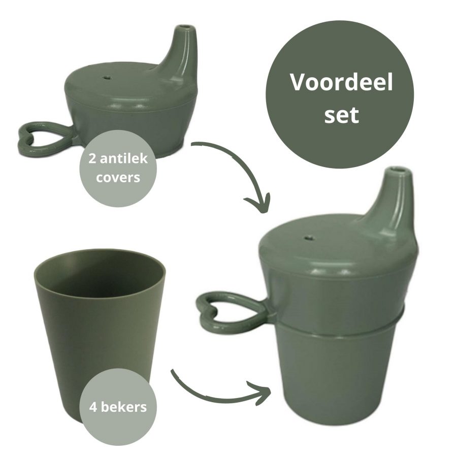 Drinkbeker Baby Sage Groen